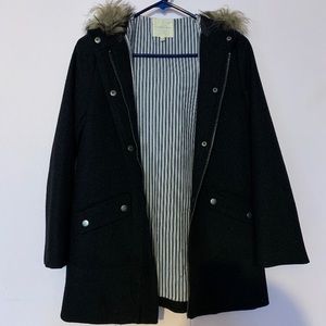 Black gently used Coat